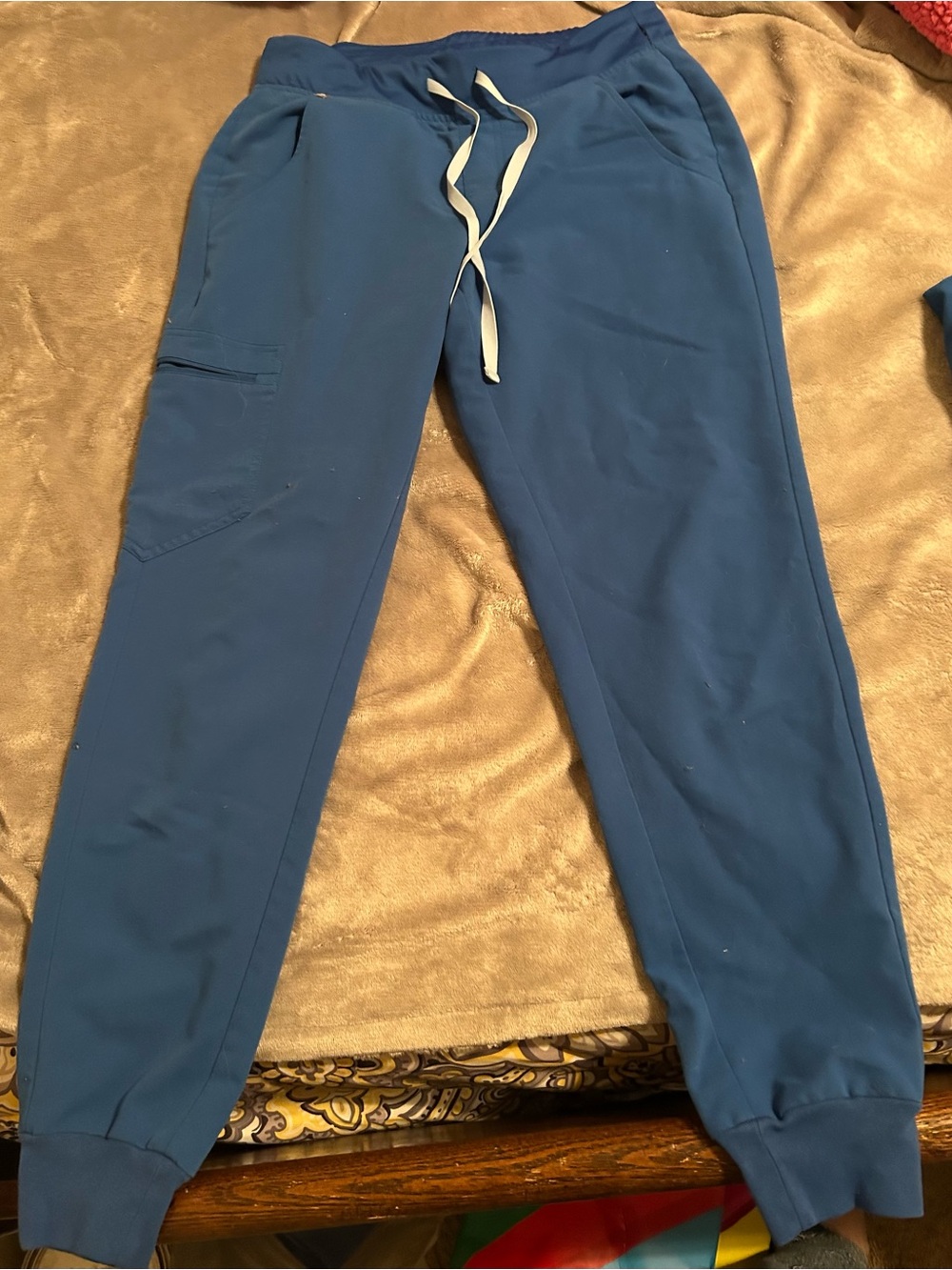 Figs Royal Blue Scrub Set